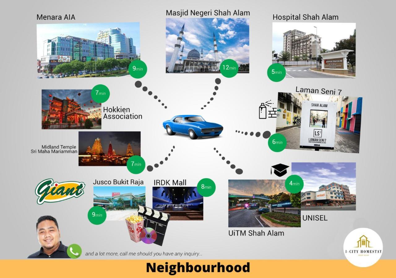 I-City Homestay - Shah Alam, Hospital Shah Alam, Uitm, Central Mall Sogo, Seksyen 7 Kültér fotó